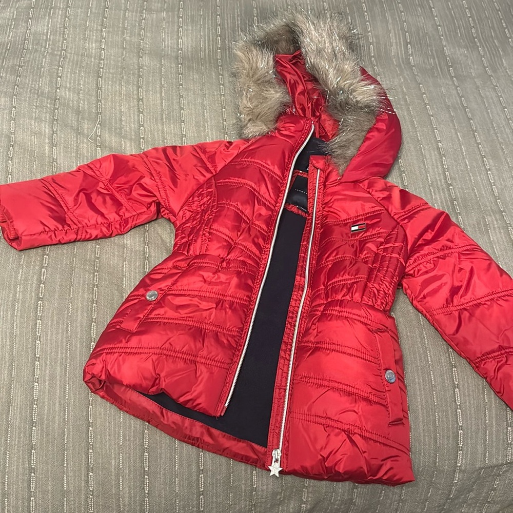 Brand new kids winter coat, red color